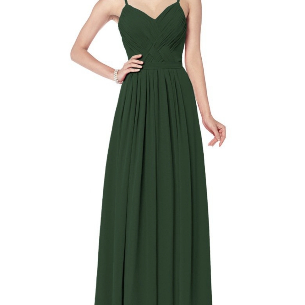 Colorsbridesmaid Hunter Green size 6 bridesmaid dress